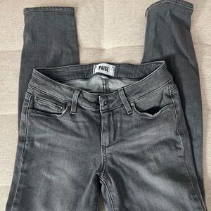 PAIGE Women's Charcoal Skinny Jeans